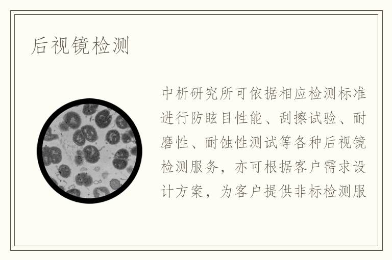 后視鏡檢測