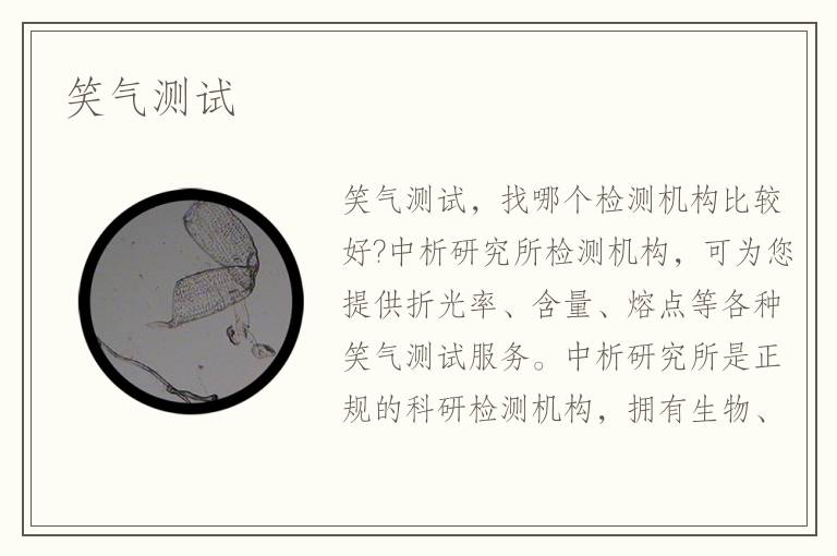 笑氣測(cè)試